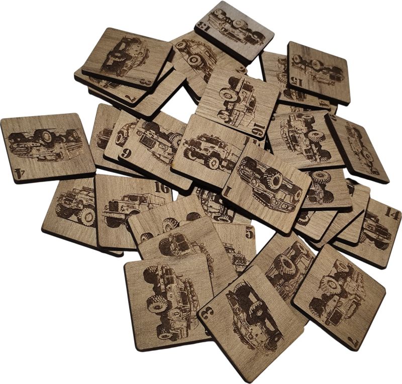 Muničák Pexeso, trucky