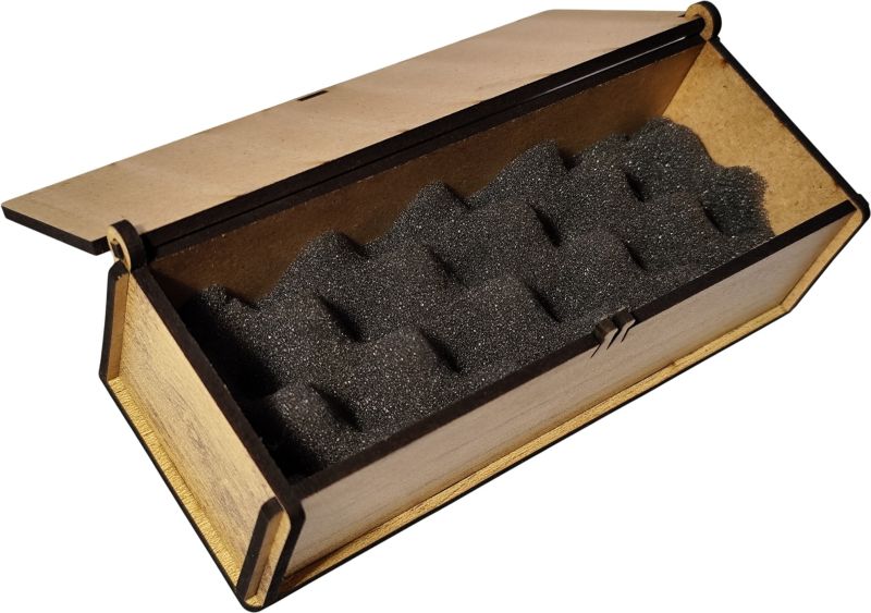 Municák box na zatvárací nožík, dub zlatý