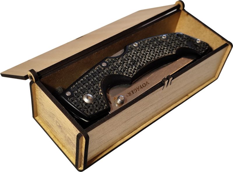 Municák box na zatvárací nožík, dub zlatý