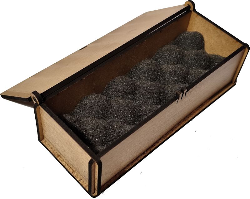 Municák box na zatvárací nožík, dub svetlý